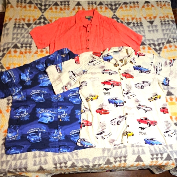 David Carey | Shirts | 3 For David Carey Mustang Aloha Havana Jacks ...